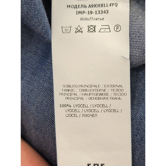 Imperial S Designer Denim Gusseted Off Shoulder Tunic Shirt Top Blouse EUC - Picture 13 of 15